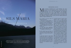 Texte de Mathieu Terence, Sils Maria